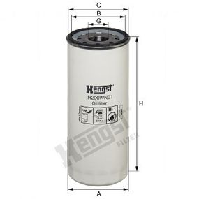 Фильтр масляный Volvo Truck, Hengst, H200WN01,