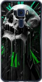 Чехол на Asus Zenfone 3 ZE552KL Череп-часы "4100u-448-17620"