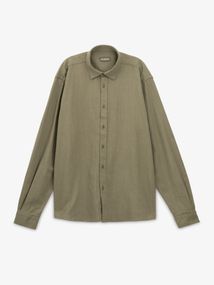 Сорочка однотонна чоловіча GENUA G01218-0009 XL Зелений shop (2000999635069)