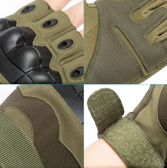 Перчатки тактические Primo Killork беспалые, размер L - Army Green | Зображення 2