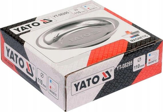 Магнитная тарелка миска нержавейка 110 мм YATO YT-08295 | Зображення 4