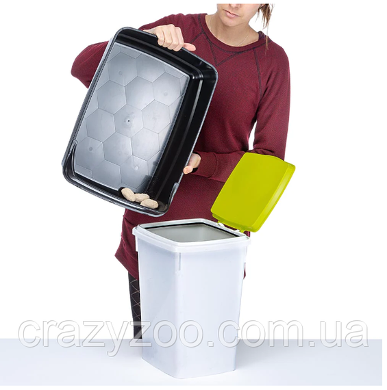 Туалет для котів Ferplast Ariel 10 Plus із системою просіювання синій 47x36x15.5см 72041699 | Зображення 2