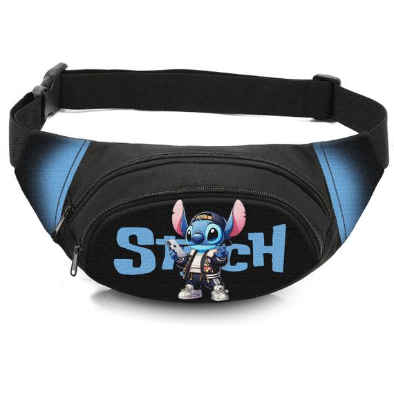Сумка-бананка дитяча з принтом Стіч поясна сумка для хлопчика (4636)