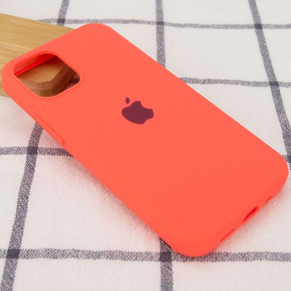 Чехол Silicone Case Full Protective (AA) для Apple iPhone 12 Pro Max (6.7") Арбузный / Watermelon red | Зображення 1