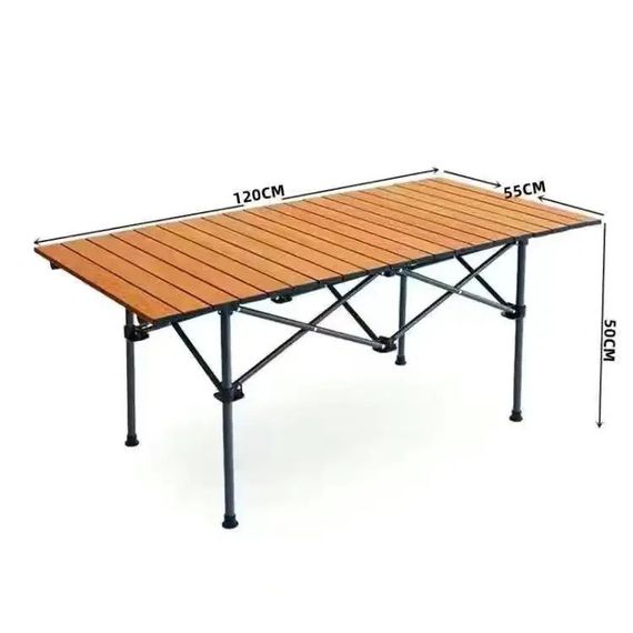 Стіл прямокутний складаний XPRO STD-08 коричневий, металевий, з чохлом, Д950*Ш550*500мм (45470-17088_714) | Зображення 2