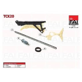 Комплект цепи ГРМ BMW 1/3 1.6 i 02-, FAI AutoParts, TCK20,