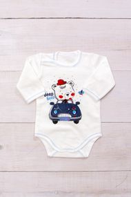 Боді ясельний для хлопчика Носи своє 56 Білий (p-7807-127386)
