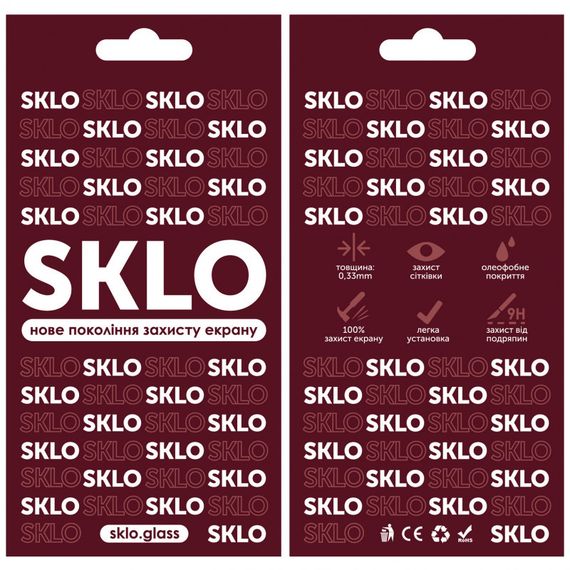 Захисне скло SKLO 3D для Apple iPhone 11 Pro / X / XS (5.8") | Зображення 3