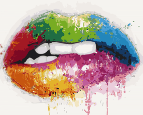 Картина за номерами "Яскраві уста" 40х50 10222-AC