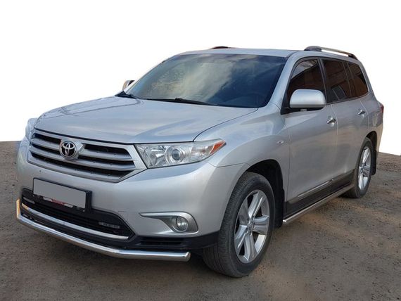 Передній захист ST014 (нерж.) d60/60 для Toyota Highlander 2008-2013рр