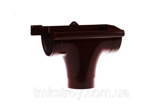 Ливнеприемник правый водосточные системы Profil (Профиль) 130/100, Коричневый