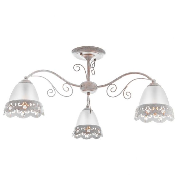 Люстра потолочная классическая E14 40W WH (BKL-594C/3)