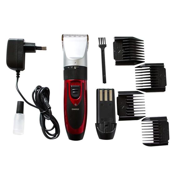 Машинка для стрижки волосся, 4 насадки, Geemy GM-550 / Бездротовий тример з двома акумуляторами | Зображення 7