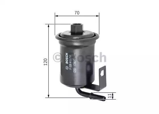 Фільтр паливний LEXUS LX, TOYOTA LAND CRUISER, BOSCH (F026403757) | Зображення 4