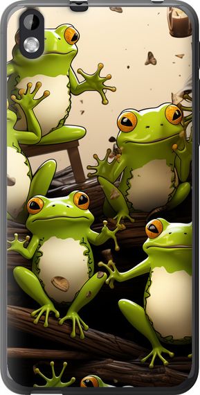 Чехол на HTC Desire 816 Жабки "5656u-169-17620"