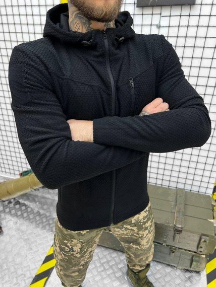 Тактическая флисовка  honeycomb black  ВТ0443 | Зображення 1