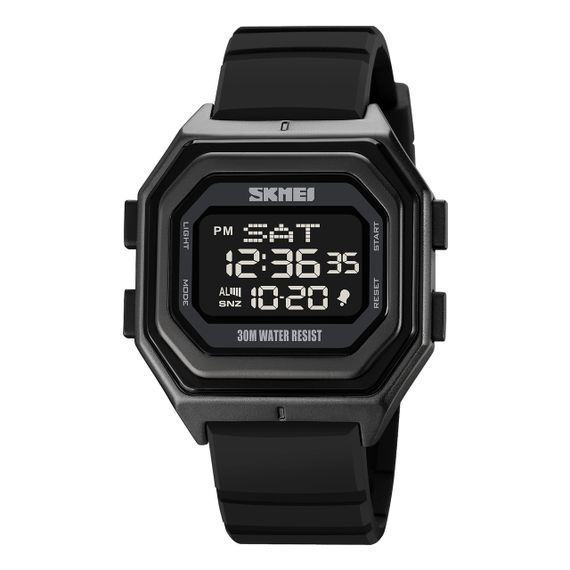 Годинник S2kmei 1875PBK All Black Silicone