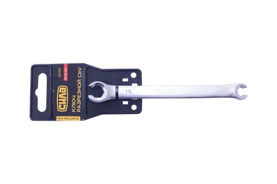 Ключ розрізний CrV 8x10 мм СИЛА 2014101 | Зображення 1