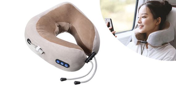 Масажна подушка для шиї U-shaped massage pillow | Зображення 1