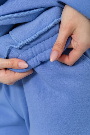 Спорт костюм жіночий на флісі, колір бузковий, 214R104 | Зображення 8