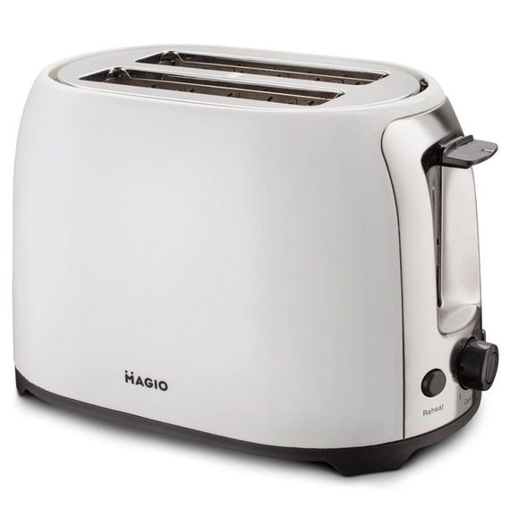 Тостер MAGIO MG-272W, тостер кухонный, тостеры для дома, тостерница, сэндвич-тостеры. LK-797 Цвет: белый | Зображення 9