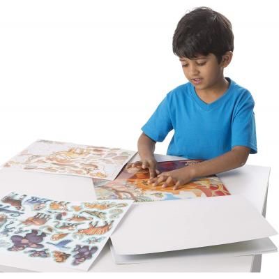 Набор для творчества Melissa&amp;Doug Набор многоразовых наклеек Джунгли и Саванна (MD30502) | Зображення 3