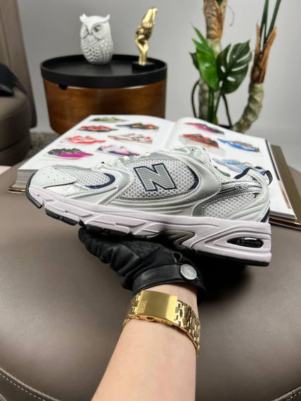 Чоловічі кросівки  New 530 Premium White Navy Silver  весна / лето / осень A3656 43 27.5 см | Зображення 2