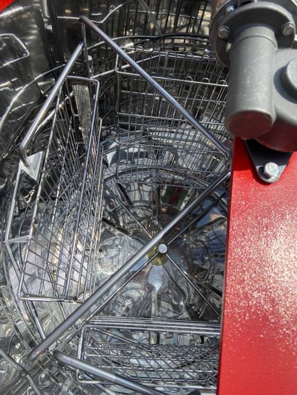 Медогонка, нержавіюча 4 рамкова (AISI 430) – З ГОРИЗОНТАЛЬНИМ ЕЛЕКТРОПРИВОДОМ | Зображення 3