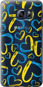 Чехол на Samsung Galaxy S6 Edge Plus G928 Сердца UA "5292u-189-17620"