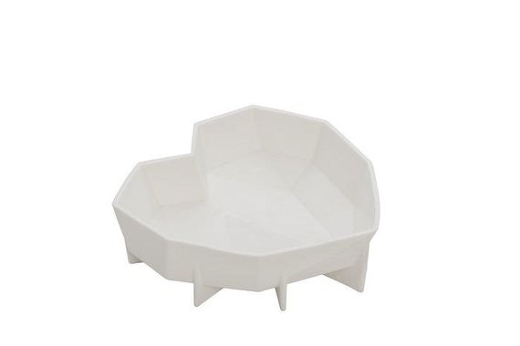 Форма силиконовая для выпечки Empire Граненое сердце EM-3153-OLD 5х15х18 см