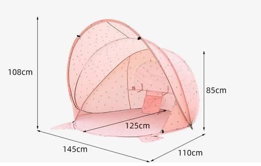 Дитяча пляжна палатка з двома матрасами Принт Лимон | Зображення 7