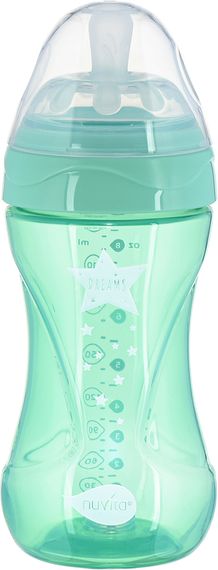 Детская Антиколиковая бутылочка Nuvita NV6032 Mimic Cool 250мл зеленая (NV6032GREEN)