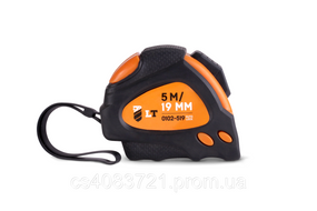 Рулетка LT магнитная PROSERIES с прорезиненным корпусом автостоп 2 фиксатора 5 м х 19 мм (0102-519)