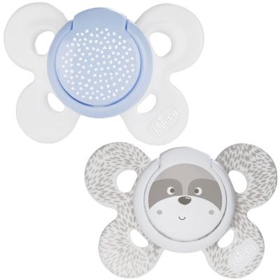 Пустышка Chicco Physio Comfort силіконова від 2 до 6 місяців 2шт. (блакитна) (74931.21.00) | Зображення 1