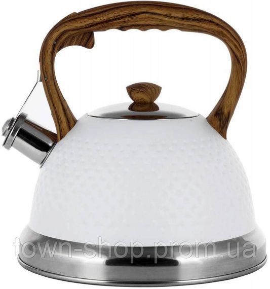 Чайник Kamille Whistling Kettle White 2.7л из нержавеющей стали со свистком KM-1098-WH
