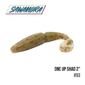 Силикон рыболовный, Съедобный силикон, Виброхвост Sawamura One'Up Shad  2" 10шт. 93
