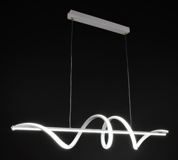 Люстра світлодіодна підвісна LED світильник для квартири на стелю лед 27335 Білий 30-100х20х100 см. | Зображення 2