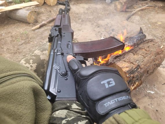 Перчатки тактические кожаные без пальцев TACTIGEAR PS-8801 Patrol Black L | Зображення 9