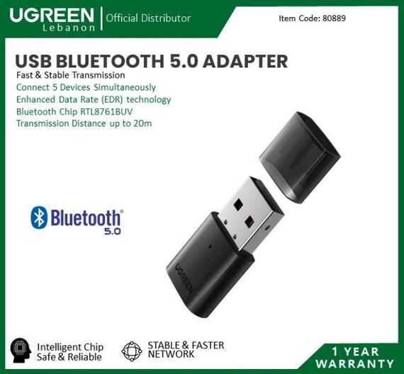 Адаптер Ugreen CM390 Bluetooth 5.0 USB поддерживает функцию Интернета | Зображення 5