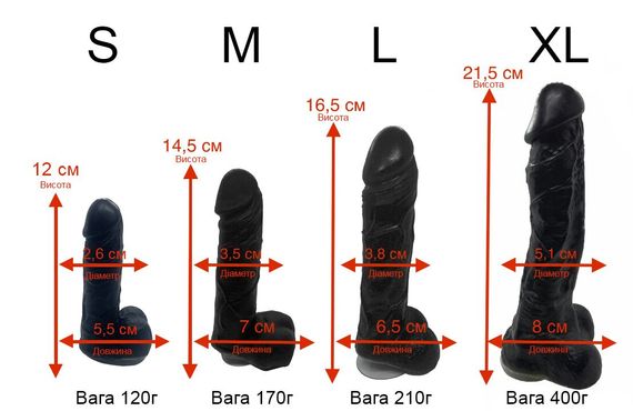 Крафтове мило-член із присоскою Чистий Кайф Black size L, натуральне | Зображення 4