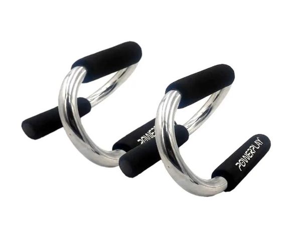 Упори для віджимань PowerPlay 4318 Push-Up Bars Stell металеві (S-подібні) (PP_4318) | Зображення 2