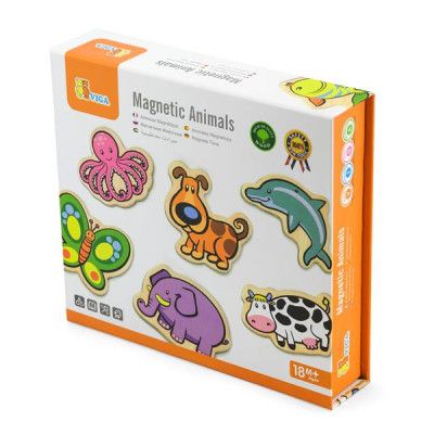 Ігровий набір Viga Toys Набір магнітів Звірята 20 шт (58923N) | Зображення 1