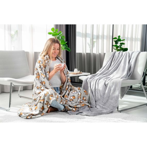 Плед Ardesto Flannel коргі, 160х200 см (ART0109PB) | Зображення 4