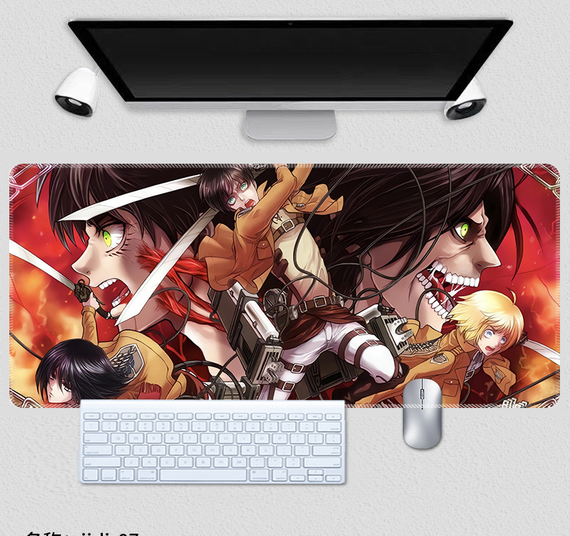 Ігрова поверхня для мишки з Аніме принтом "Атака Титанів / Attack on Titan" 800*300*3 мм 0633