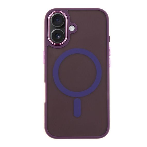 Чохол TPU+PC Space Magnetic Color with Magsafe для iPhone 16 Plus Колір Фіолетовий | Зображення 5