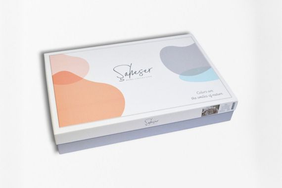 Постільна білизна з пледом Saheser Ranforce Zig Zag 200 х 220 см Mint | Зображення 4