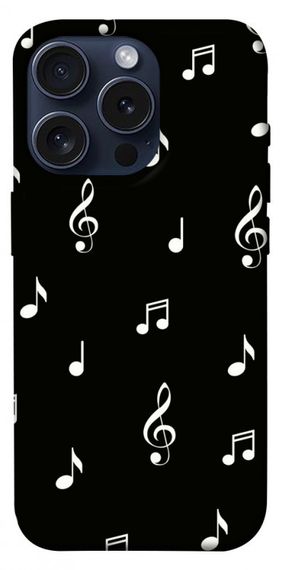 Чохол з картинкою Notes on black для Apple iPhone 15 Pro (6.1")