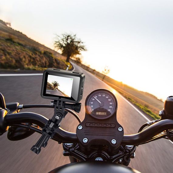 Экшн-камера Hoco DV103 Dual color screen sports camera Black | Зображення 6