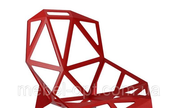 Стілець Chair one червоний алюміній, стиль модерн, дизайн Konstantin Grcic | Зображення 3