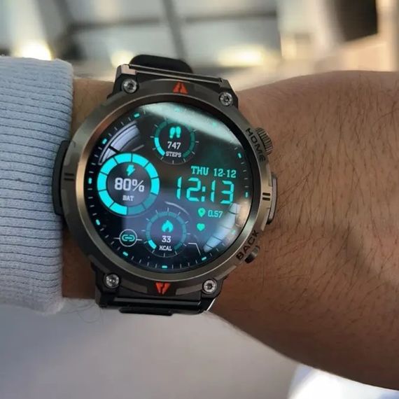 Чоловічий металевий смарт годинник Smart Watch Eigis, чорний | Зображення 1